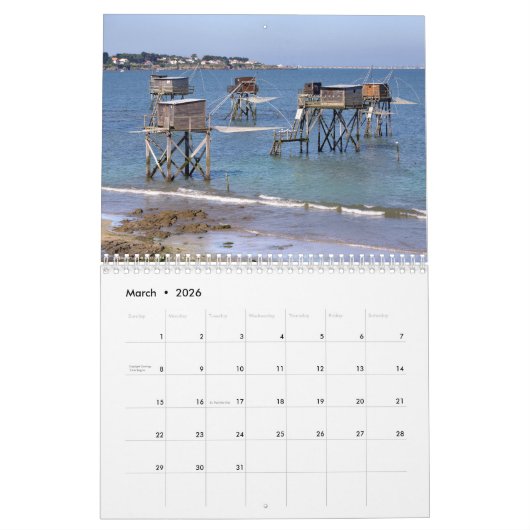 Kalender der französischen Küste 2023 (Mär 2026)