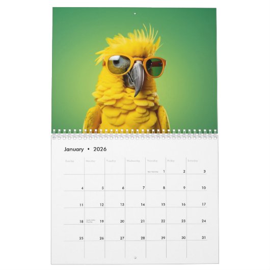 Kalender der Fun Animals 2024 (Jan 2026)
