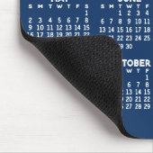 Kalender der ganzjährigen Ansicht - horizontal Mousepad (Ecke)