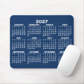 Kalender der ganzjährigen Ansicht - horizontal Mousepad (Mit Mouse)