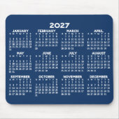 Kalender der ganzjährigen Ansicht - horizontal Mousepad (Vorne)