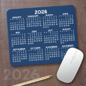 Kalender der ganzjährigen Ansicht - horizontal Mousepad