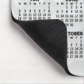 Kalender der ganzjährigen Ansicht - horizontal Mousepad (Ecke)