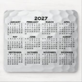 Kalender der ganzjährigen Ansicht - horizontal Mousepad (Vorne)