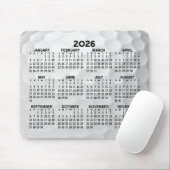 Kalender der ganzjährigen Ansicht - horizontal Mousepad (Mit Mouse)