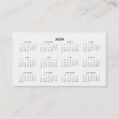 Kalender der Geldbörsengröße 2024 Visitenkarte (Vorderseite)