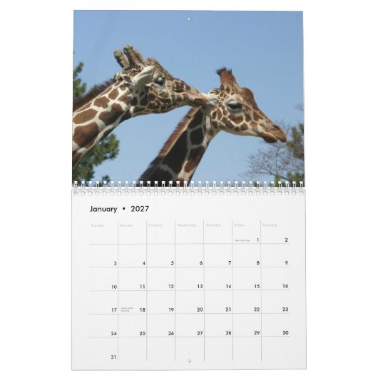 Kalender der Giraffen-2009 (Jan 2027)
