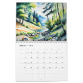 Kalender der grünen Natur-Malerei (Feb 2026)