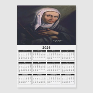Kalender der Heiligen Angela Merici 2026 Magnetkarte