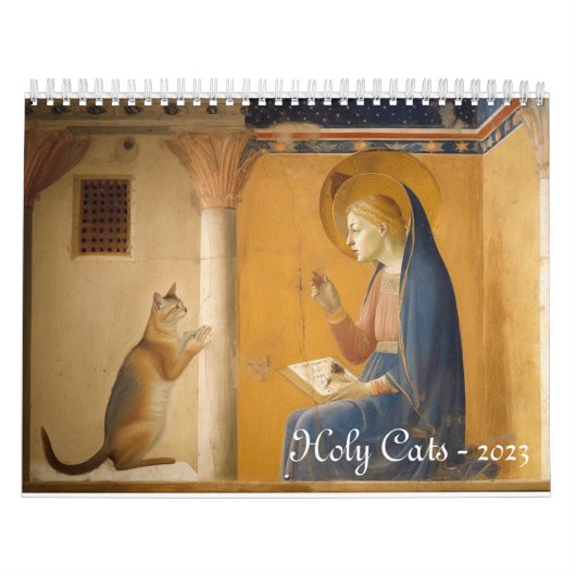 Kalender der heiligen Katzen und Heiligen (Titelbild)