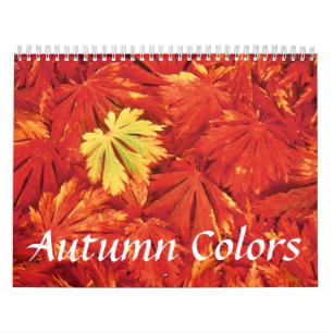 Kalender der Herbstfarben