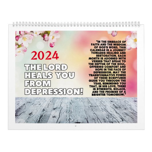 Kalender - Der Herr heilt dich vor Depressionen. (Titelbild)