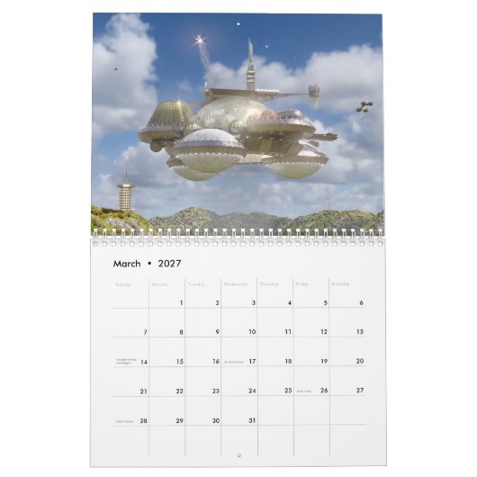 Kalender der Himmelträume (Mär 2027)