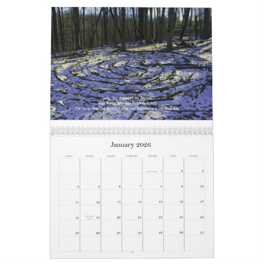 Kalender der Holz-gehender Inspirations-2019 (Jan 2026)