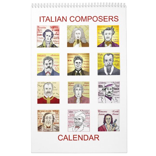 Kalender der italienischen Komponisten (Titelbild)