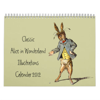 Kalender der klassischen Alice im Wunderland