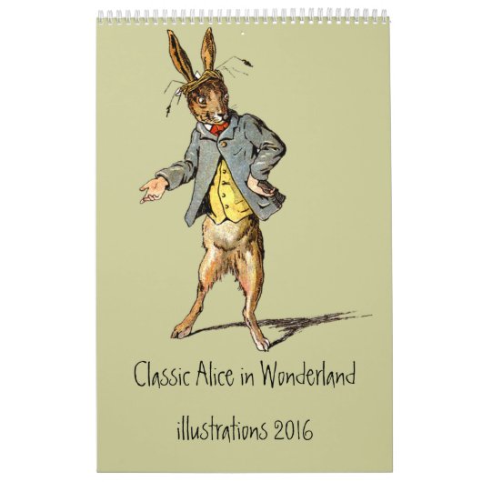 Kalender der klassischen Alice im Wunderland 2012 (Titelbild)
