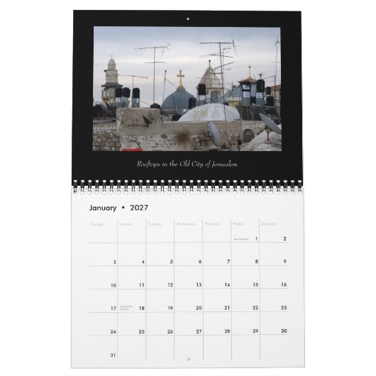 Kalender der Kreuze auf der ganzen Welt (Jan 2027)