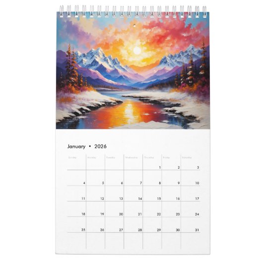 Kalender der Landschaftsbilder (Jan 2026)