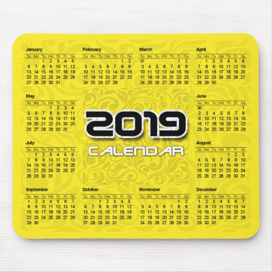 Kalender der Maus 2019 Mousepad (Vorne)