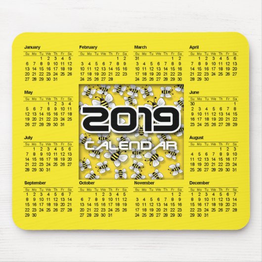 Kalender der Maus 2019 Mousepad (Vorne)