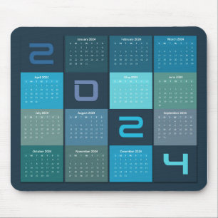 Kalender der Maus 2024 Mousepad