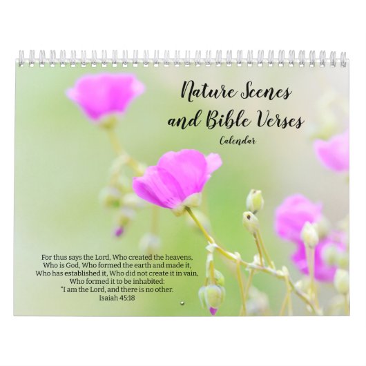 Kalender der Naturszenen und Bibelversionen (Titelbild)