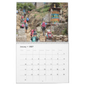Kalender der Nepal-Mount Everest-niedriges (Jan 2027)