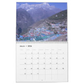 Kalender der Nepal-Mount Everest-niedriges (Mär 2026)