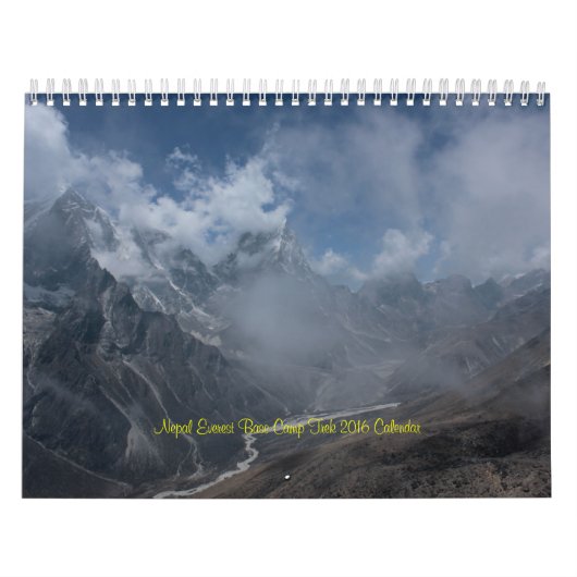 Kalender der Nepal-Mount Everest-niedriges (Titelbild)