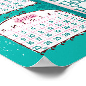 Kalender der Neuen Katzen Mitte 2024 Poster (Ecke)