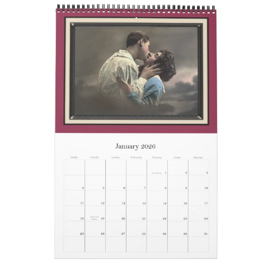 Kalender der Romantik, Bewunderung und Hingabe (Jan 2026)