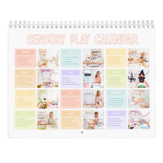 Kalender der sensorischen Wiedergabe (Rückseite)