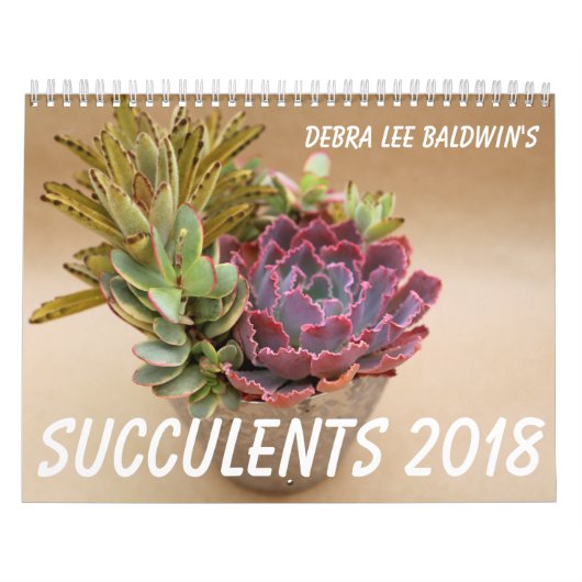 Kalender der Succulents-2018 durch Debra-Lee (Titelbild)