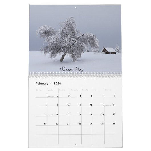 Kalender der Tschechischen Republik (Feb 2026)