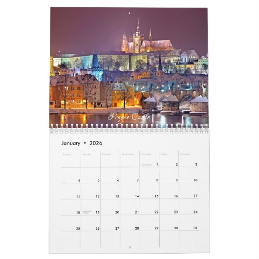 Kalender der Tschechischen Republik (Jan 2026)