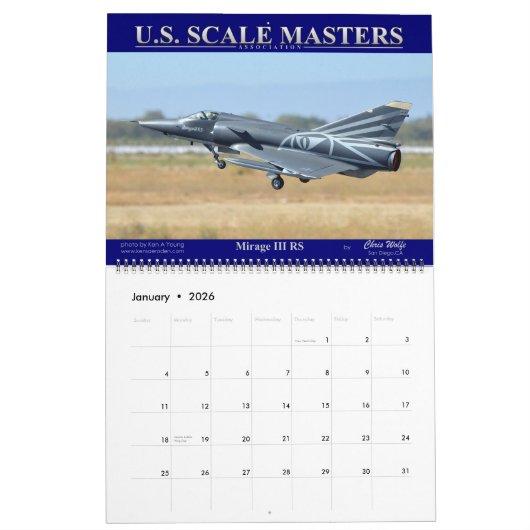 Kalender der US-Skalenmeister für Skalenmodelle (Jan 2026)