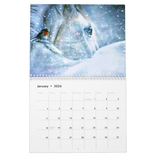 Kalender der verzauberten Pferde (Jan 2026)