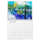 Kalender der Wasserfarbenlandschaften (Jan 2027)