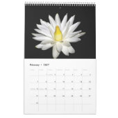 Kalender der weißen Blume 2025 (Feb 2027)