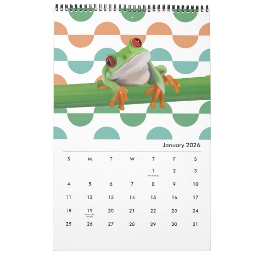 Kalender der Whimsiktiere 2025 (Jan 2026)