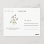 Kalender der Wildblume von Weich-Pastell Save the Postkarte (Rückseite)