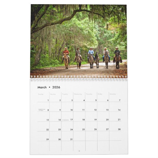 Kalender des Carolina-Sumpf-klebriger Freien-2017 (Mär 2026)