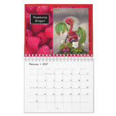 Kalender des Drachen 2018 der Frucht-5.5x7 und der (Feb 2027)