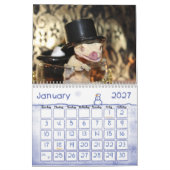 Kalender des Gecko-2019 mit Haube (Jan 2027)