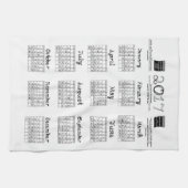 Kalender des geschirrtuch (Horizontal)