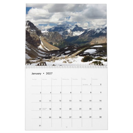 Kalender des Glacier Nationalpark-2015 (Jan 2027)