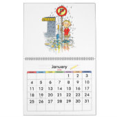 Kalender des großen roten Schuljahres für Kinder (Jan 2026)