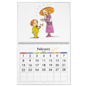 Kalender des großen roten Schuljahres für Kinder (Feb 2026)