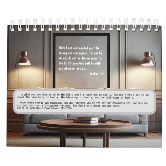 Kalender des Jahres: Die Segnungen der Familie (Rückseite)